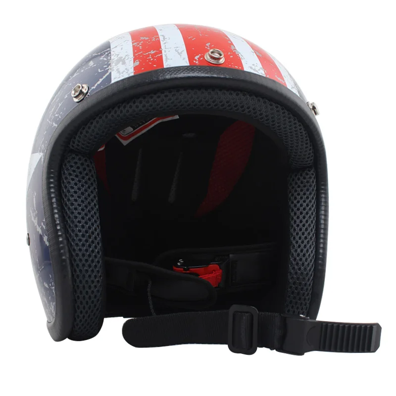 Мотоциклетный шлем для Vespa casco de motociclismo мотоциклетный Ретро шлем с открытым лицом шлем для скутера Стандартный американский флаг M L XL