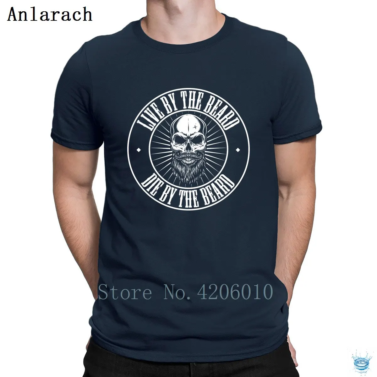 Live By The Beard Die By The Beard выделяет футболки забавные повседневные футболки для мужчин индивидуальные футболки Crazy