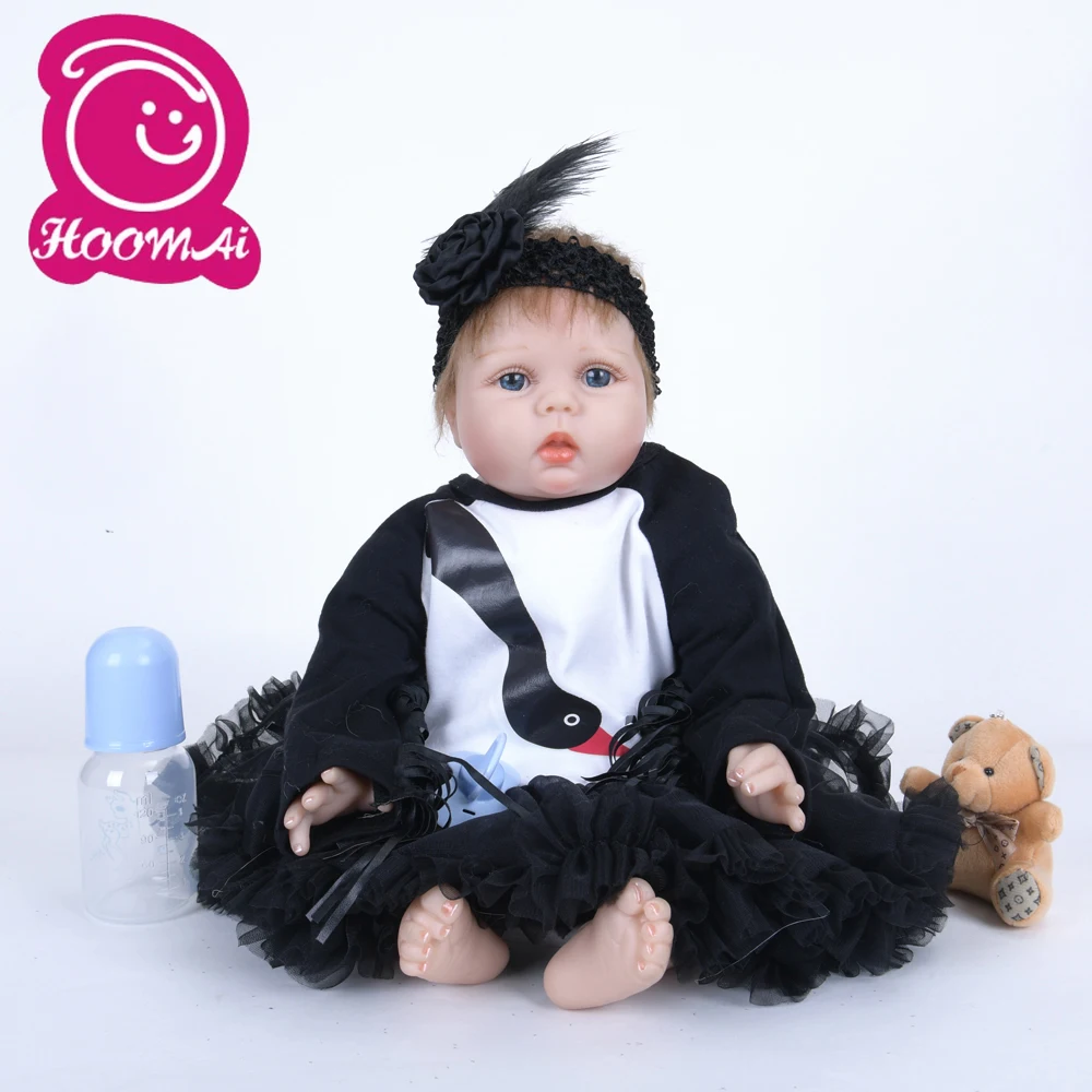2" 55 см игрушка подарок на день рождения играть классический винил Reborn Малыш Bebe кукла реалистичные Силиконовые Мягкие Reborn принцесса младенцы