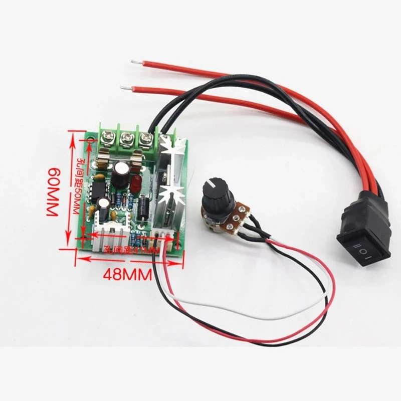 DC 12V-36V 24V 10A 120W 컨트롤러 모터 가변 속도 고정밀 정방향 및 역방향 PLC 제어 전기 드라이브 모터