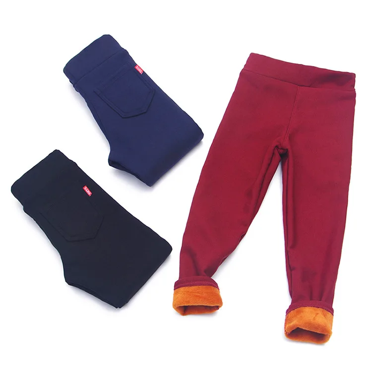 Новинка года; сезон осень-зима; универсальные ультраэластичные бархатные узкие брюки для девочек обтягивающие детские леггинсы