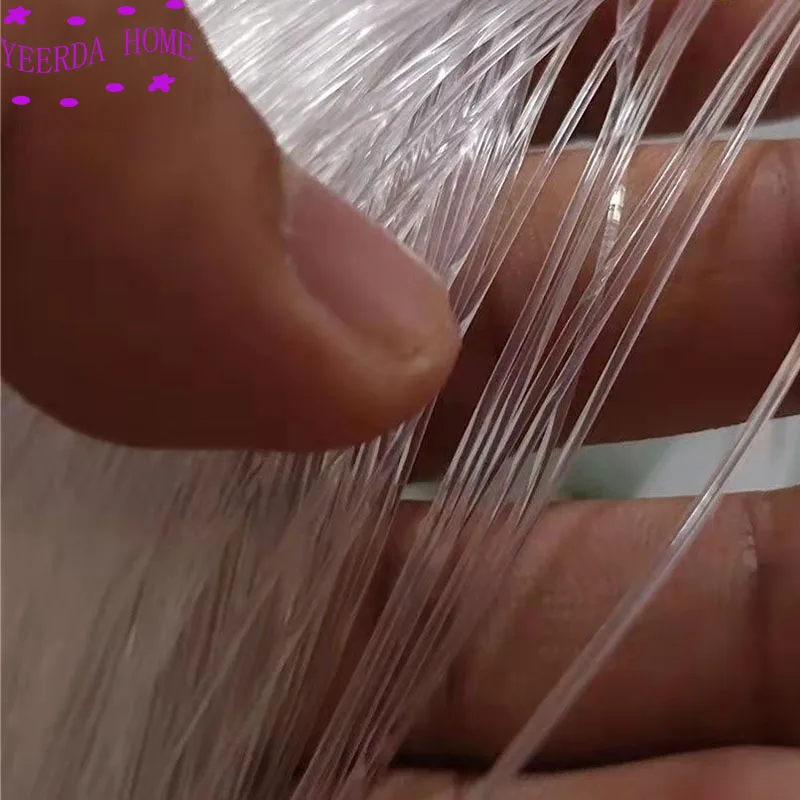 Ligne De Pêche Nylon 100m - Diamètre 0.2mm - Résistance 3.3kg - Transparente Et Résistante à L'Abrasion Pour Mer Et Rivière