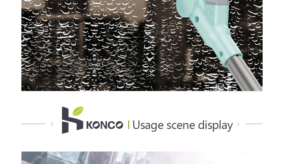 Konco стеклоочиститель скребок из микрофибры выдвижной скребок для окон телескопическая ручка губка для стекла