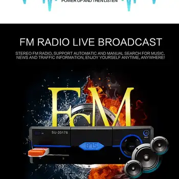 

20178 Car Radio 1 Din MP3 Player Stereo Auto Radio Multimedia Player Bluetooth FM Remote Control Hands free USB SD cardIn-Dash