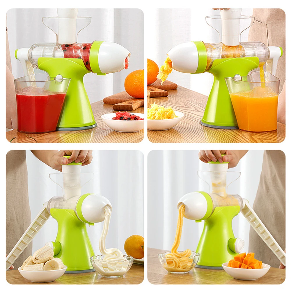 EXPRIMIDOR MANUAL DE FRUTAS Y VERDURAS CON MANIVELA CENTRIFUGADORA