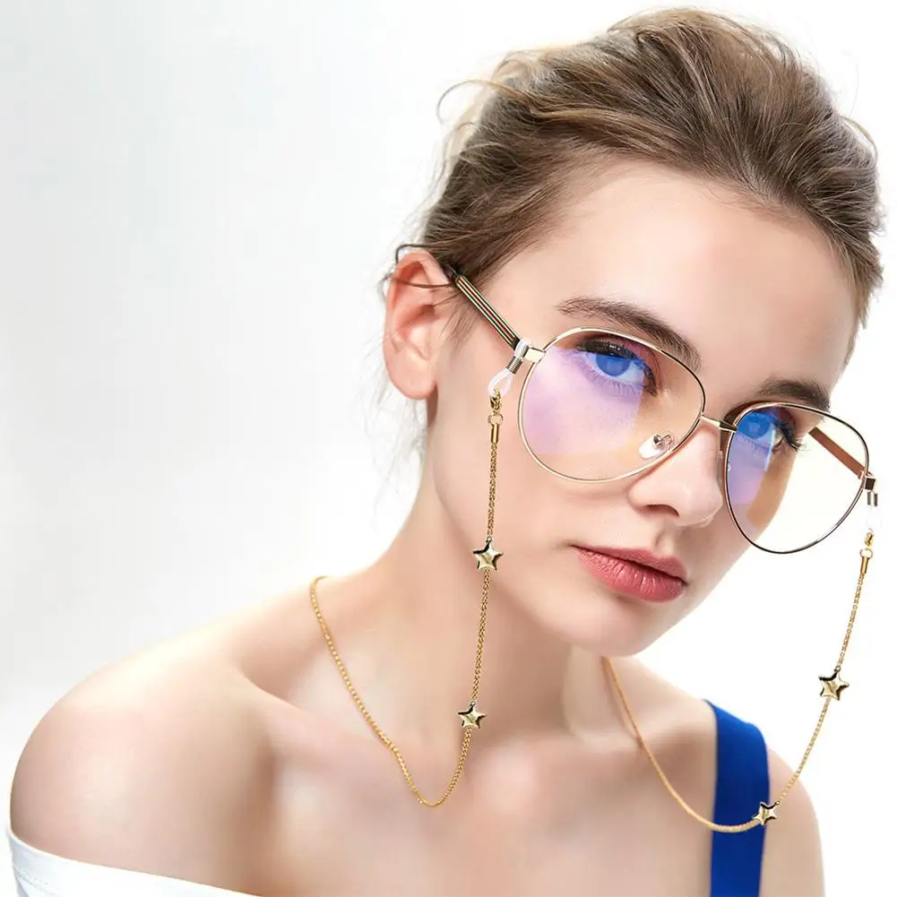 Fashion Womens Eyeglass Chains Sunglasses Reading Beaded Glasses Chain Eyewears Cord Holder Neck Strap Rope Cordon Para Gafas # |