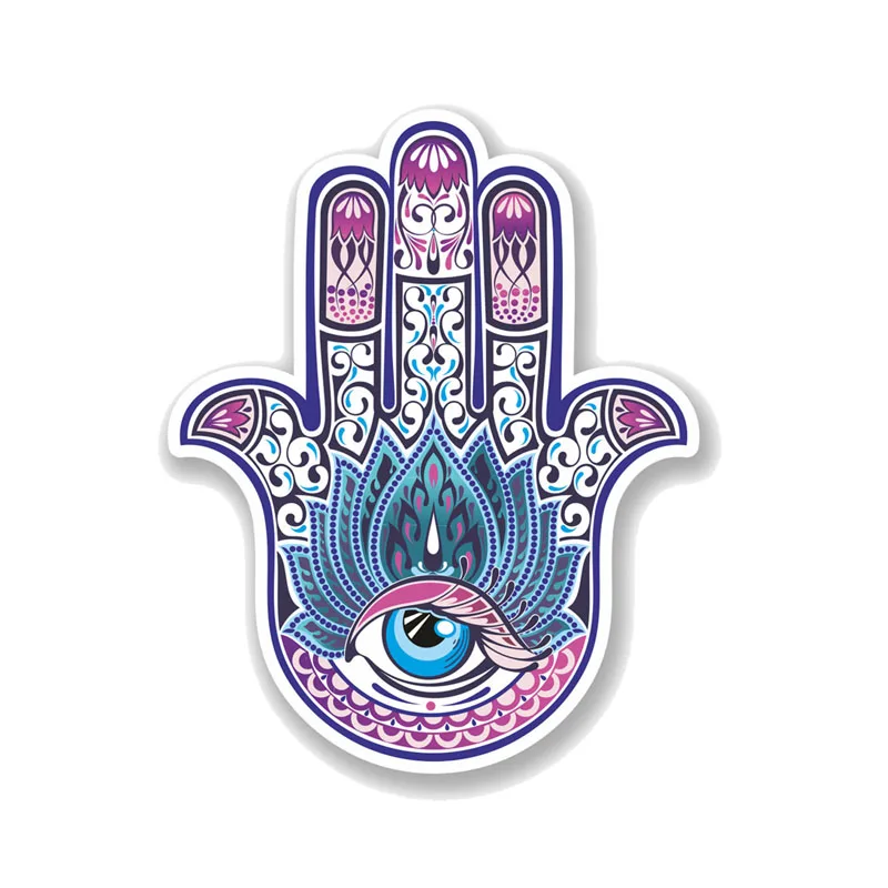 

Creative Hamsa Hand Religion All Seeing Eye Car Sticker Bumper Motorcycle Decor Superior Quality Vinyl Scratches Waterproof PVC