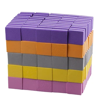 

10pcs Double-sided Mini Nail Files Buffer Blocks Colorful Sponge UV Gel Nail Polish Sanding Buffer Manicure Pedicure Nail Tools