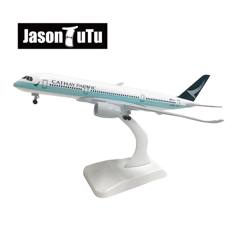 JASON TUTU 20cm Cathay Pacific Airbus A350 Airplane Model Plane Model Aircraft Diecast Metal 1/300 Scale Planes Drop shipping