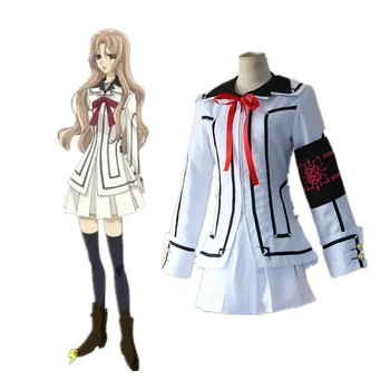 

New Vampire Knight Cosplay Costume Yuki or Black Womens Cross White Dress uniform