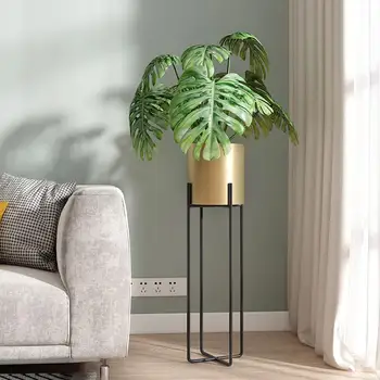 

Nordic Wrought Iron Flower Rack Shelf Living Room Balcony Flower Shelf Floor Simple Indoor Green Flower Pot Stand Home