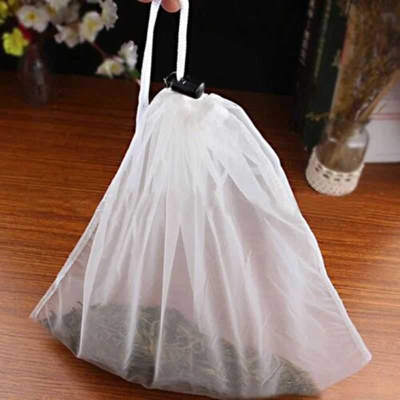 

2Pcs Reusable Filter 200 Mesh Tea Coffee Juice Cheese Cloth Milk Strainer Bags Nylon Filter Bags