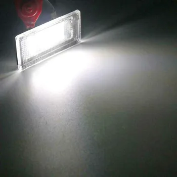

2pcs License Plate Light 18 LED For Mini Cooper S R50 R52 04-08 R53 01-06 White Car Parts Replacement