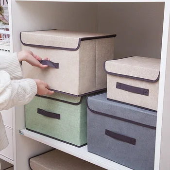 

Multifunctional portable Storage Boxes with Lids dust-proof Cloth folding storage box Household Organizer case