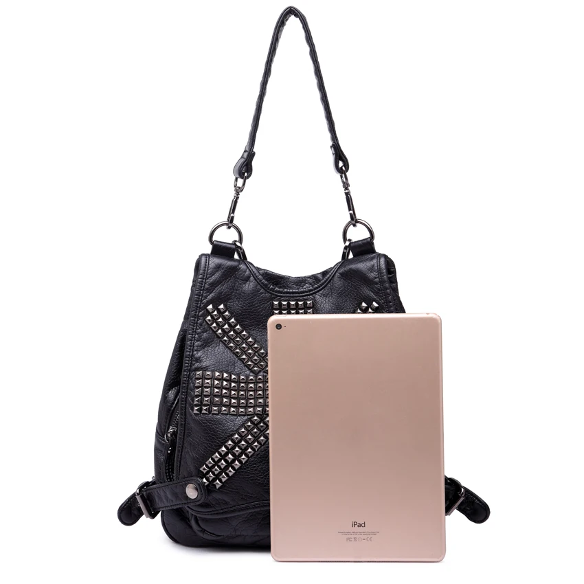 Женский брендовый рюкзак из мягкой потертой кожи модные рюкзаки качественной