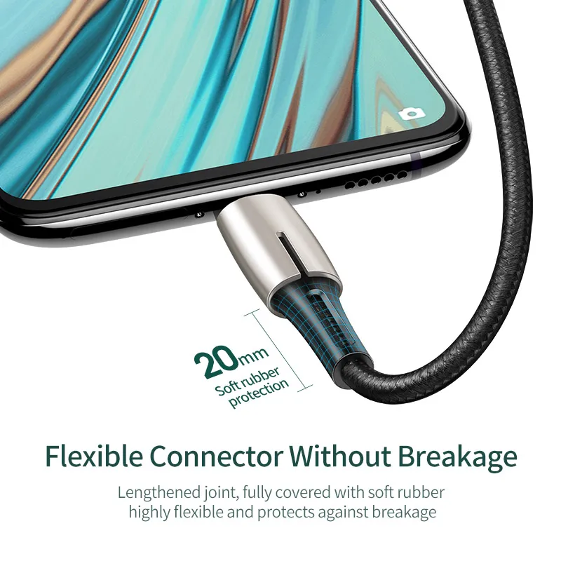 Baseus Micro USB кабель VOOC 4A флэш зарядка для OPPO MicroUSB 2A зарядное устройство Samsung Huawei Android