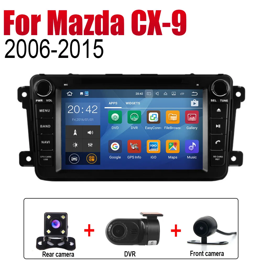 Extra Items ZaiXi Android автомобильный DVD GPS Navi для Mazda CX-9 2006~ плеер навигация WiFi Bluetooth mulitмедиа система аудио стерео эквалайзер - Цвет: Extra Items