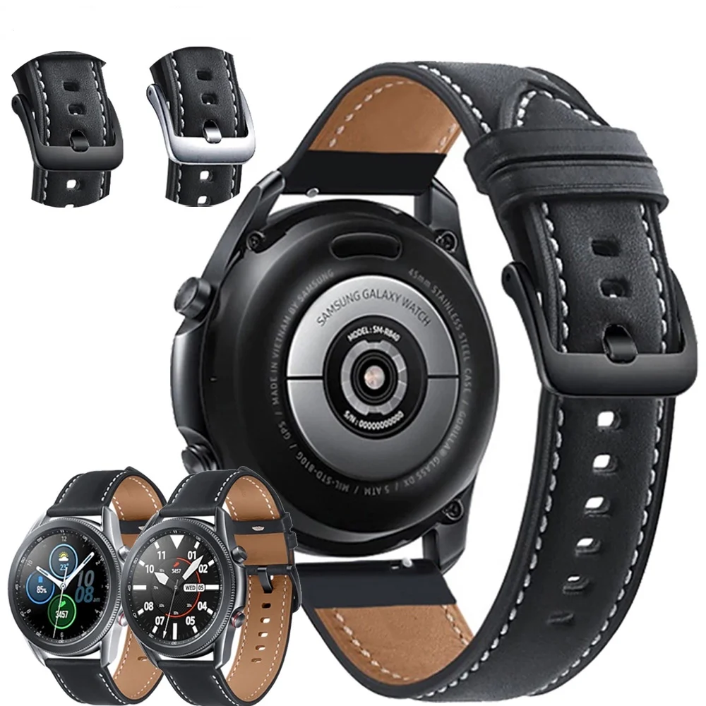 Bőrszíj samsung galaxy watch active 2 és gear s3 okosórákhoz_voghion.com