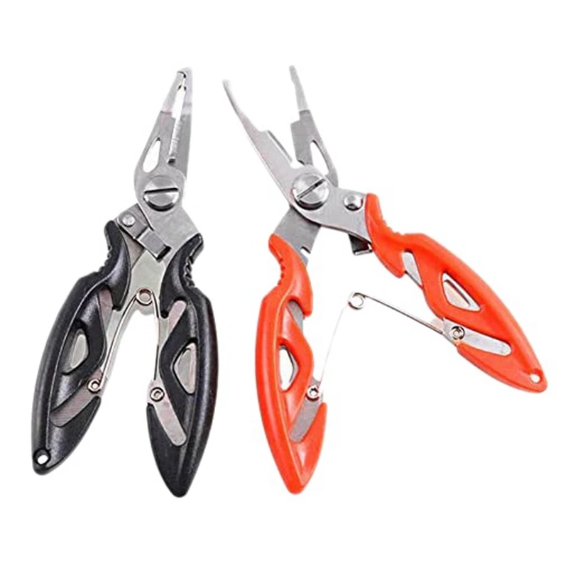 2Pcs Stainless Steel Fishing Pliers Fishing Scissors Fishing Multi Tool for Cutting Fishing Line