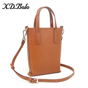 

Fashion Women's Bags Genuine Leather Simple Soft Handbag Small Shoulder Bags Female Crossbody Messenge Bags Lady Phone Purses