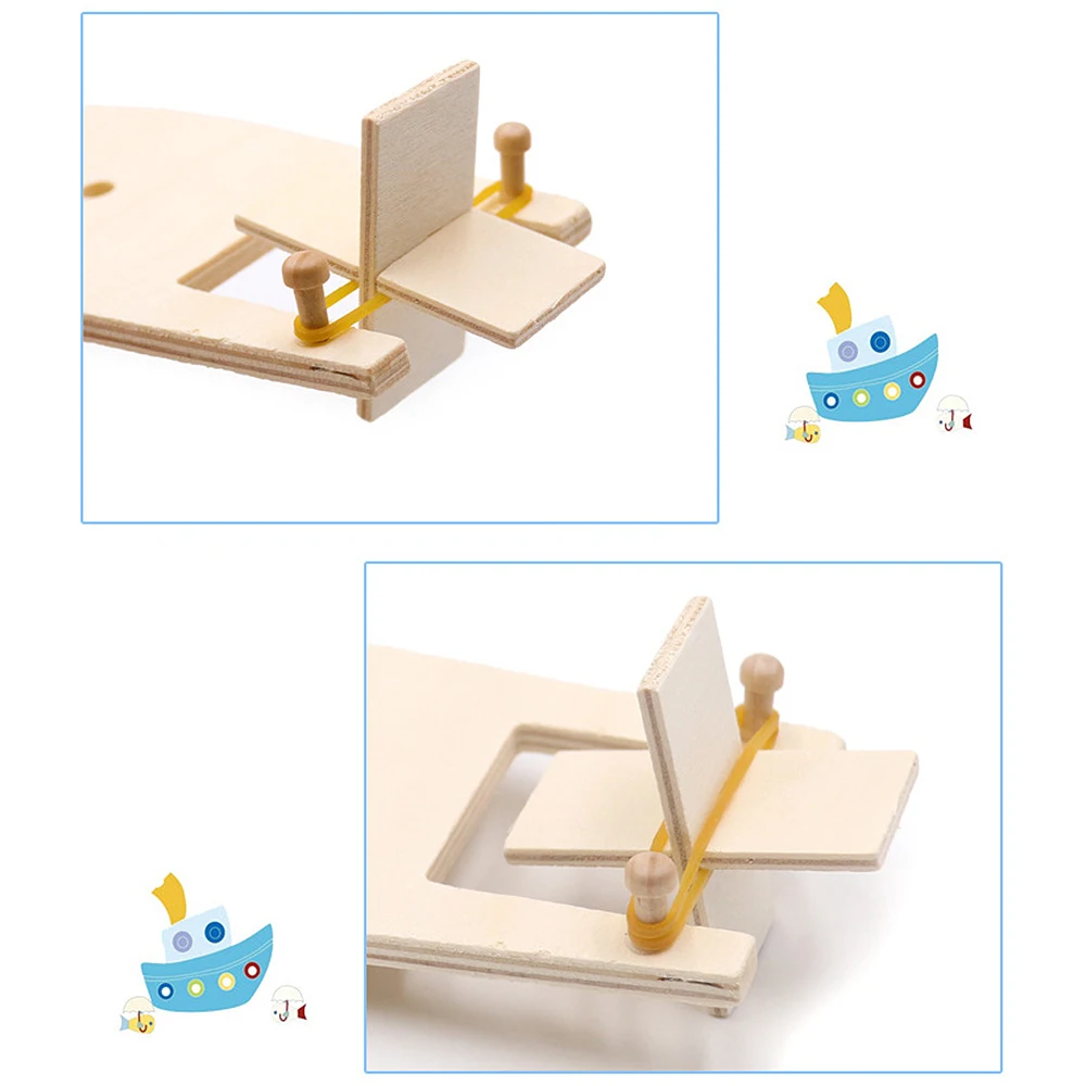 Сделай Сам деревянная модель парусника детский сад окрашенные DIY лодка ручной работы наборы Развивающие игрушки