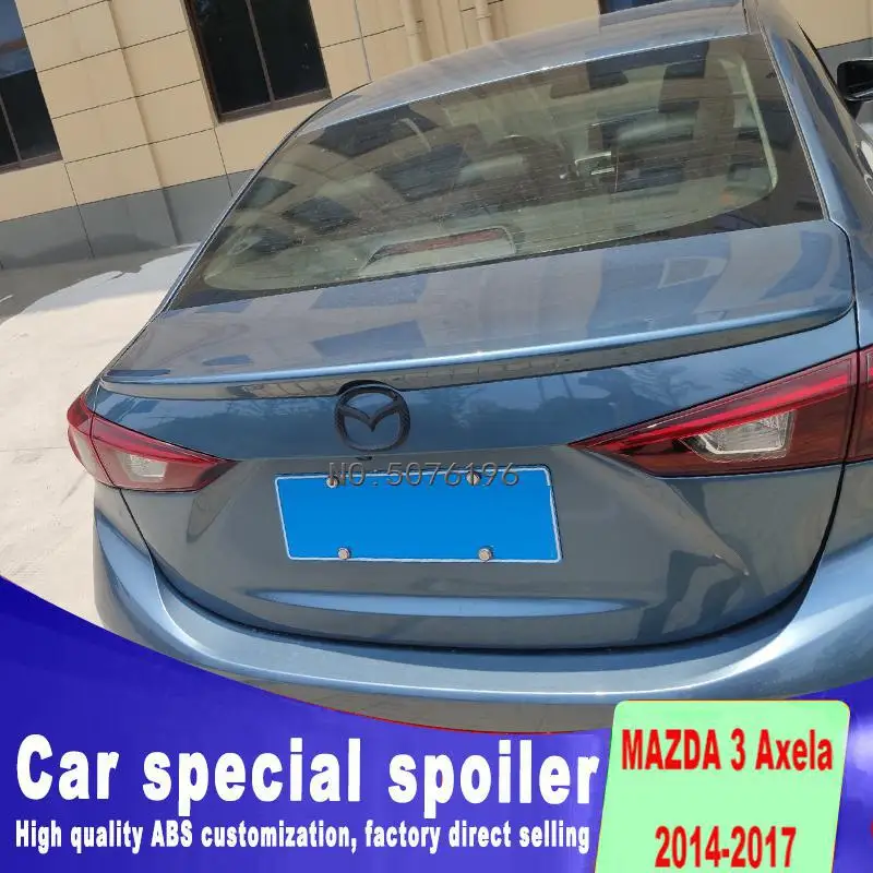 Жемчужно-белый заднее крыло багажника Аэро спойлер для Mazda 3 седан