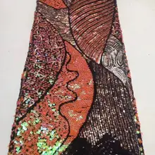 Горячая африканская много цветов с блестками французская тюль кружева ткани вышивка роскошные материалы для нигерийских вечерние свадебные платья