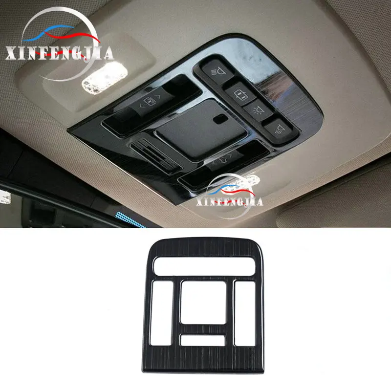 Black wire drawing Для Toyota Camry 18-19 передний светильник для чтения, переключатель панели, декоративная накладка - Название цвета: Black wire drawing
