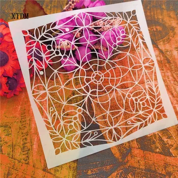 

Four-petal flower plastic mold shield DIY cake scrapbook stencils hollow Embellishments printing lace ruler Valentine's Day