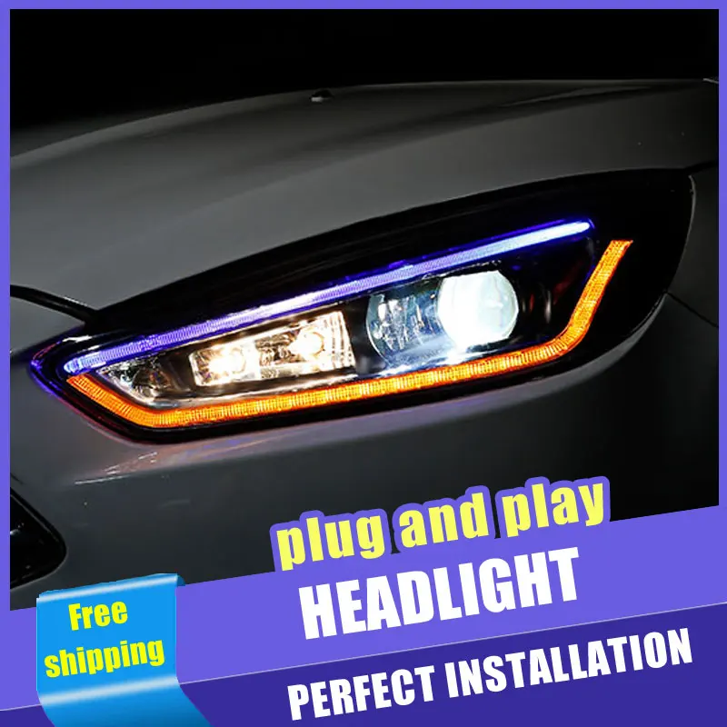 Автомобильные светодиодсветодиодный фары для Ford Focus 2015-2018 фокусировочной