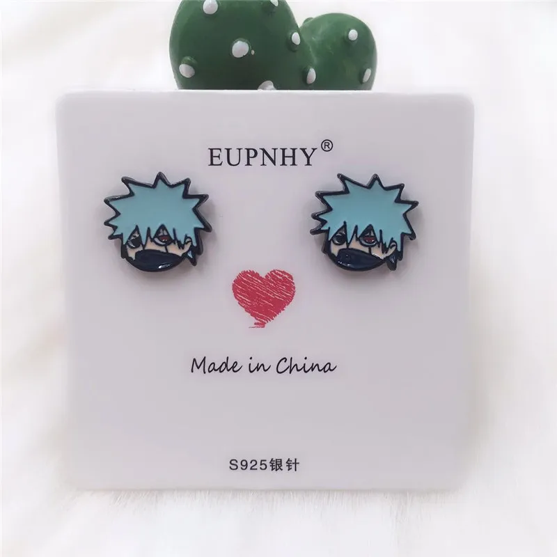 EUPNHY 1 пара, маленькие серьги-гвоздики с рисунком стежка/симпонов/медведя/карандаша Shinchan для женщин и девочек, модные серьги, ювелирное изделие, подарок