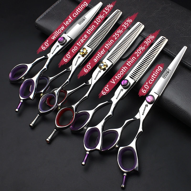 Новый стиль Парикмахерские ножницы Японские Стальные 5 5/6/7 дюйма тонкие