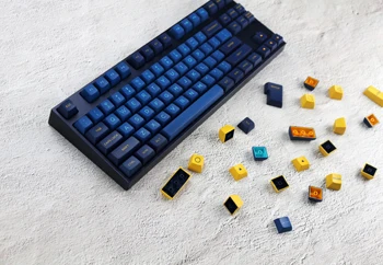 

G-MKY OSA Midnight blue KEYCAP PBT DOUBLE SHOT Keycap FOR Cherry MX switch keycaps for Wired USB Mechanical Gaming keyboard