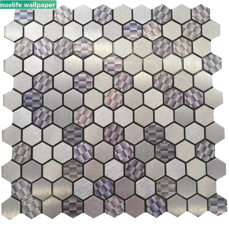 Шестиугольная цветная алюминиевая пластиковая панель мозаика фотообои