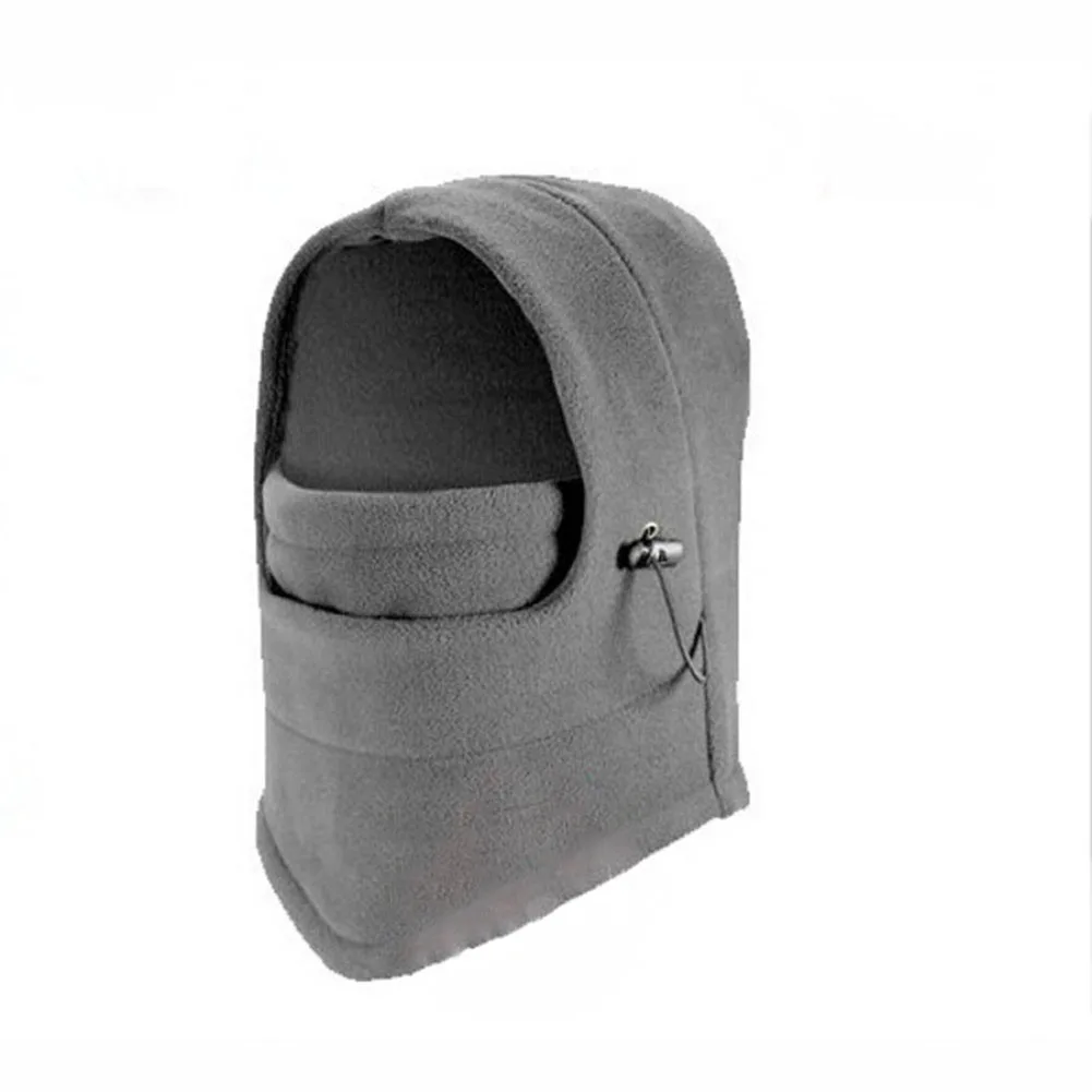 Light Gray Зимние шапки с капюшоном для катания на лыжах и велоспорта, ветрозащитные теплые флисовые шапки EIG88 - Цвет: Light Gray