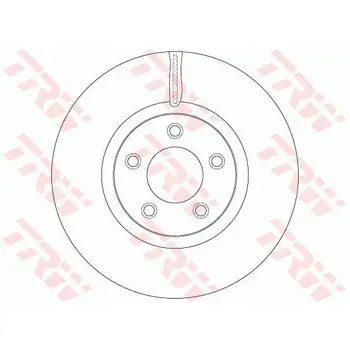 

Disc brake MAZDA 3 MPS 2.3-06-09 front TRW DF6490S