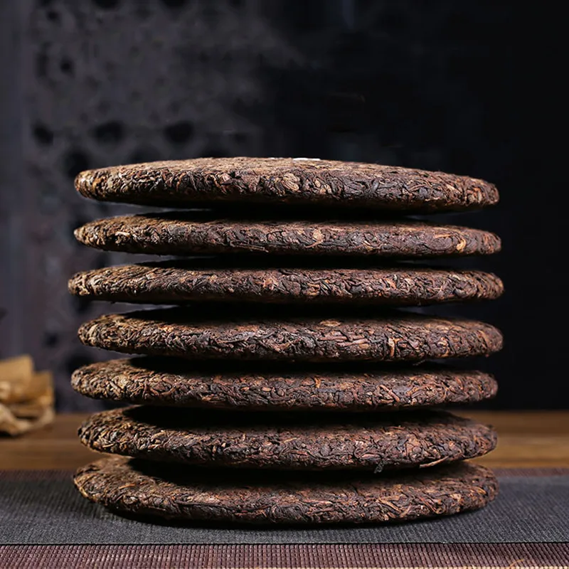 2008 год Премиум сорт шу пуэр Чай торт Ripe Pu в форме хоккейной шайбы китайский 357 г