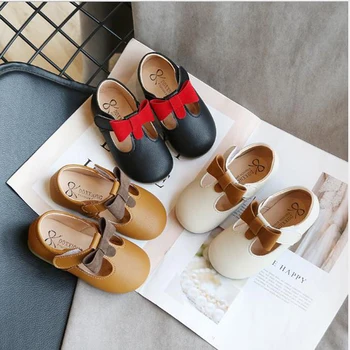 

Baby Girl Bow Princess Shoes 2020 Brand New Newborn Soft Sole Crib Leather Solid Shoes Designer Kids Shoes Casual Summer Shoes