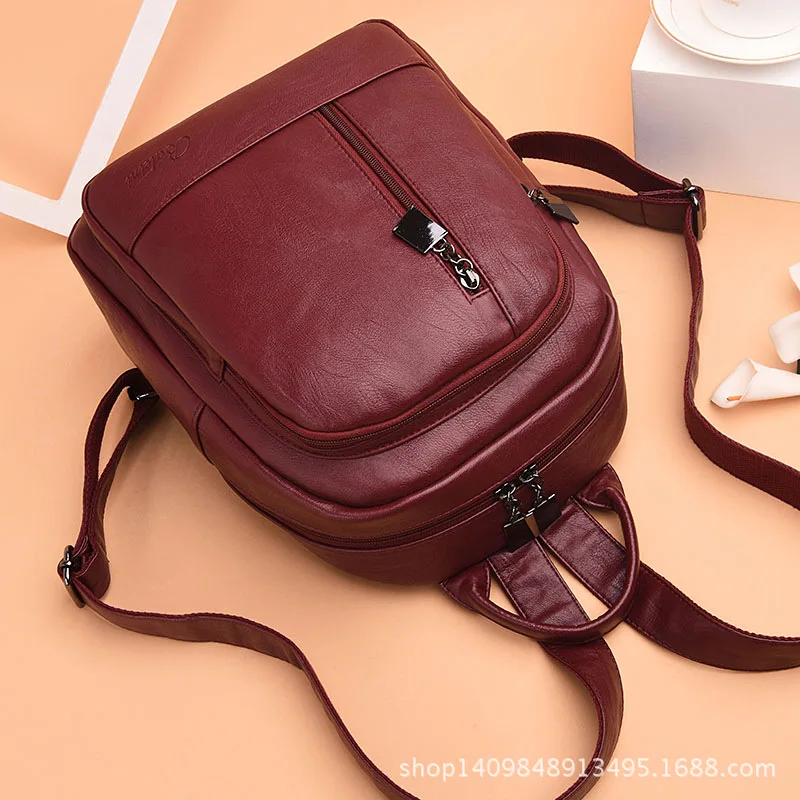 

2019 Autumn And Winter New Style WOMEN'S Backpack Versatile Casual WOMEN'S Bag Bag College Style School Bag Korean-style Fashion