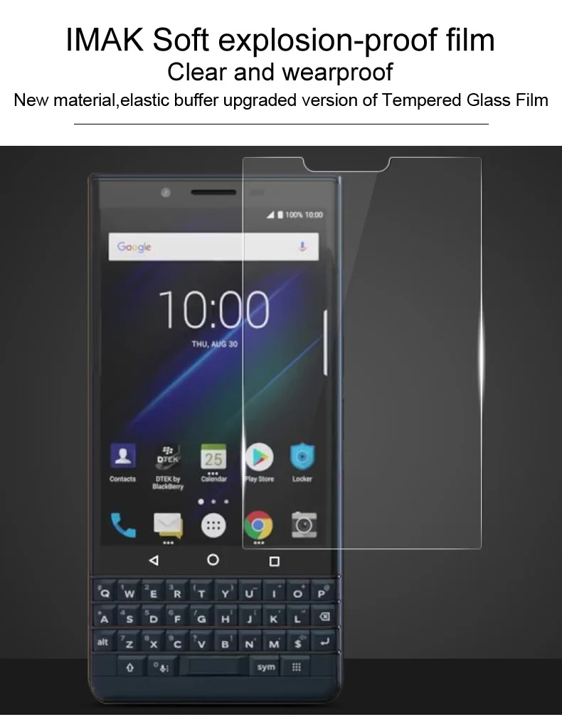 Imak Прозрачная мягкая Взрывозащищенная защитная пленка для BlackBerry Key2/Key2 LE/Keyone DTEK70 Защитная пленка для экрана