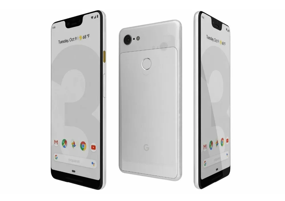 Google Pixel 3 XL, 6,3 дюймов, четыре ядра, 4 Гб ОЗУ, 64 Гб ПЗУ, Android 9,0, NFC, отпечаток пальца, мобильный телефон, оригинальное быстрое зарядное устройство