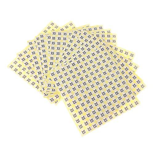 XS-1980pcs XS/S/M/L/XL 1980 шт/партия новые бумажные самоклеющиеся этикетки для одежды размер обуви стикер ярлык размер этикетка - Цвет: XS-1980pcs
