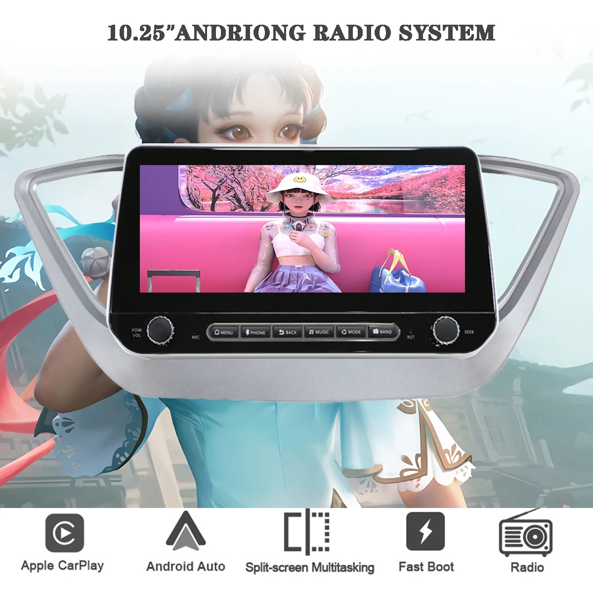Автомобильный DVD GPS для Hyundai Solaris 2 Verna 2017 2018 2019 головное устройство Автомобильное