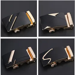 Moda masculina fivela de negócios liga automática única placa fivelas de cinto para 3.5cm catraca acessórios de vestuário fivela para homem