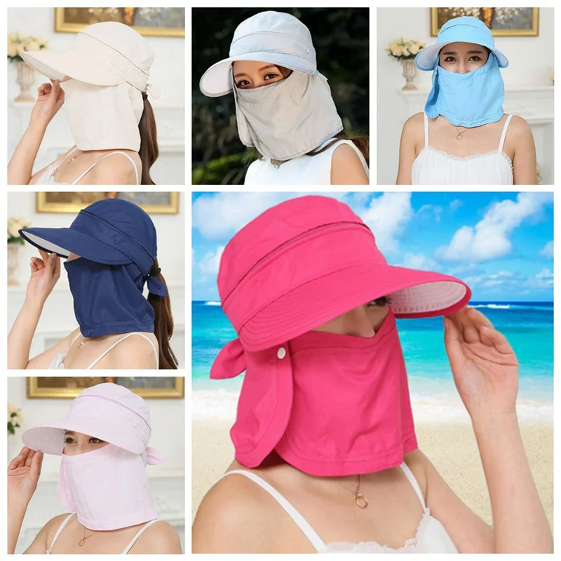 

Unisex Sun Protection Hat UV Protection Face Neck Flap Sun Cap Face Man Sun Cap Summer Hat Work Casual Hat Summer