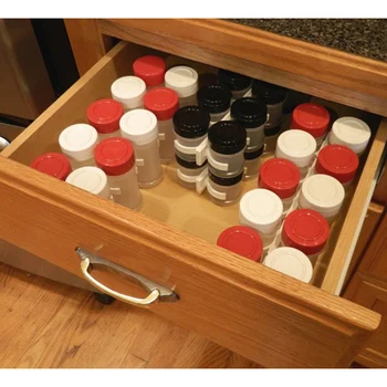 

3pcs Kitchen RV Spice Gripper Clip Strip 20 Jar Rack Storage Holder Wall Plastic Storage Rack TP899