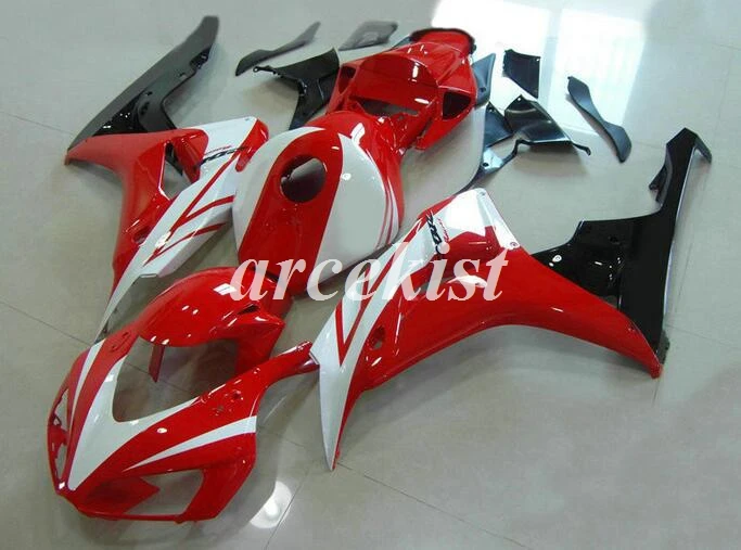 ABS Обтекатели для кузова мотоцикла, комплект, пригодный для Honda CBR1000RR 06 07, набор обтекателей, части CBR 1000 RR 2006 2007, глянцевый, красный, черный