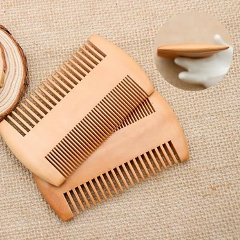 

Men's Mahogany Wooden Dual-Sided Pocket Moustache Beard Hair Comb For Men Beard Care Pocket Combs