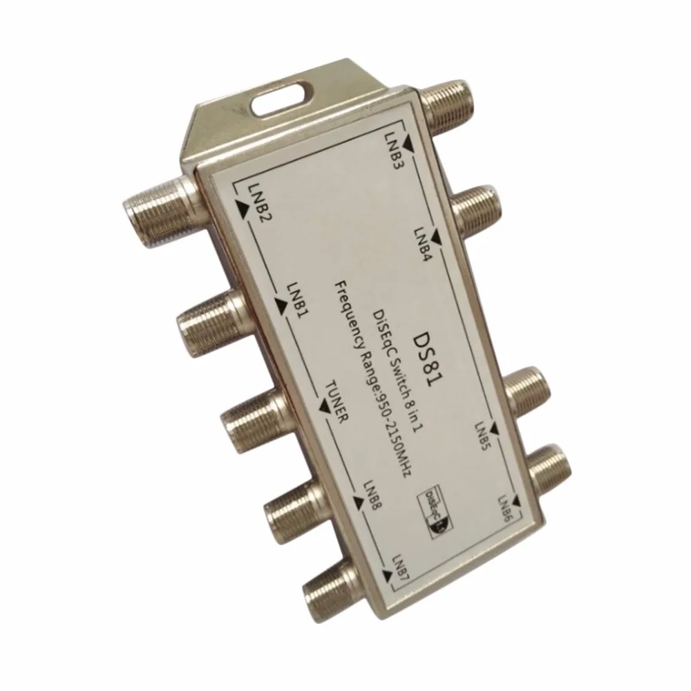 DS81 8 в 1 спутниковый сигнал DiSEqC переключатель приемник LNB Multiswitch Прямая поставка