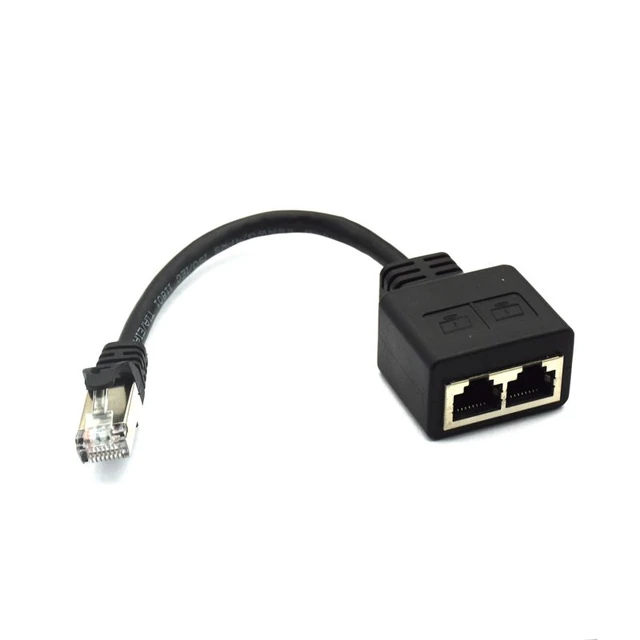 Adaptateur répartiteur Ethernet RJ45, 1 mâle à 2 femelles LAN, prise en  charge de Cat6, extension de réseau Internet, 1 pièce - AliExpress